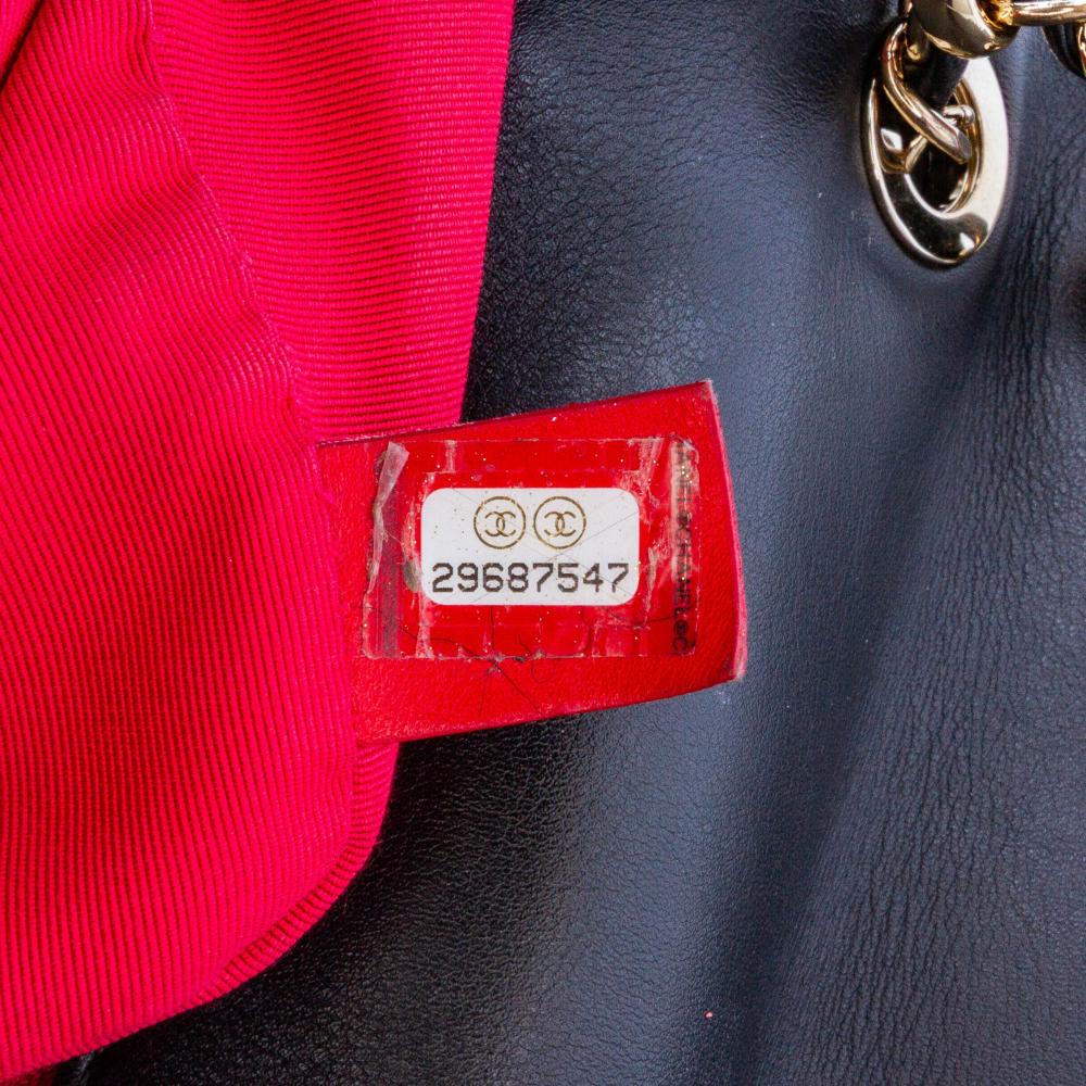 Black Leather Chanel Flap Bag