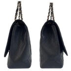 Black Leather Chanel Shoulder Bag