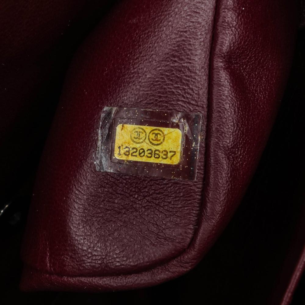 Black Leather Chanel Flap Bag