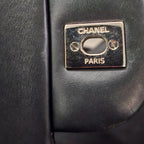 Black Leather Chanel Flap Bag