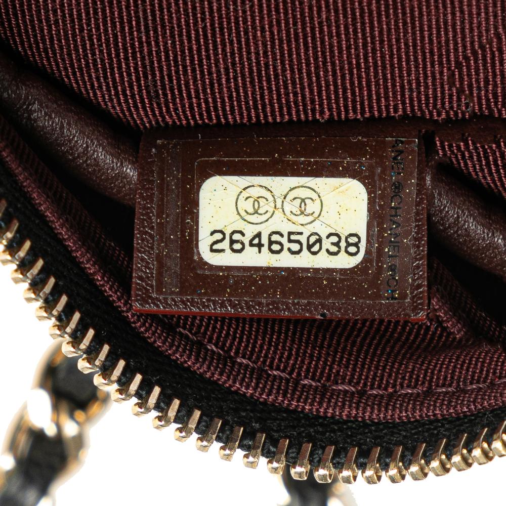 Black Leather Chanel Crossbody Bag