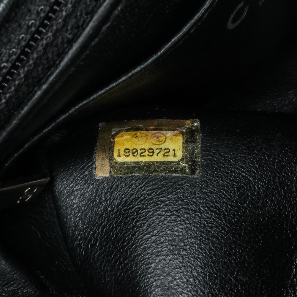 Black Leather Chanel Flap Bag