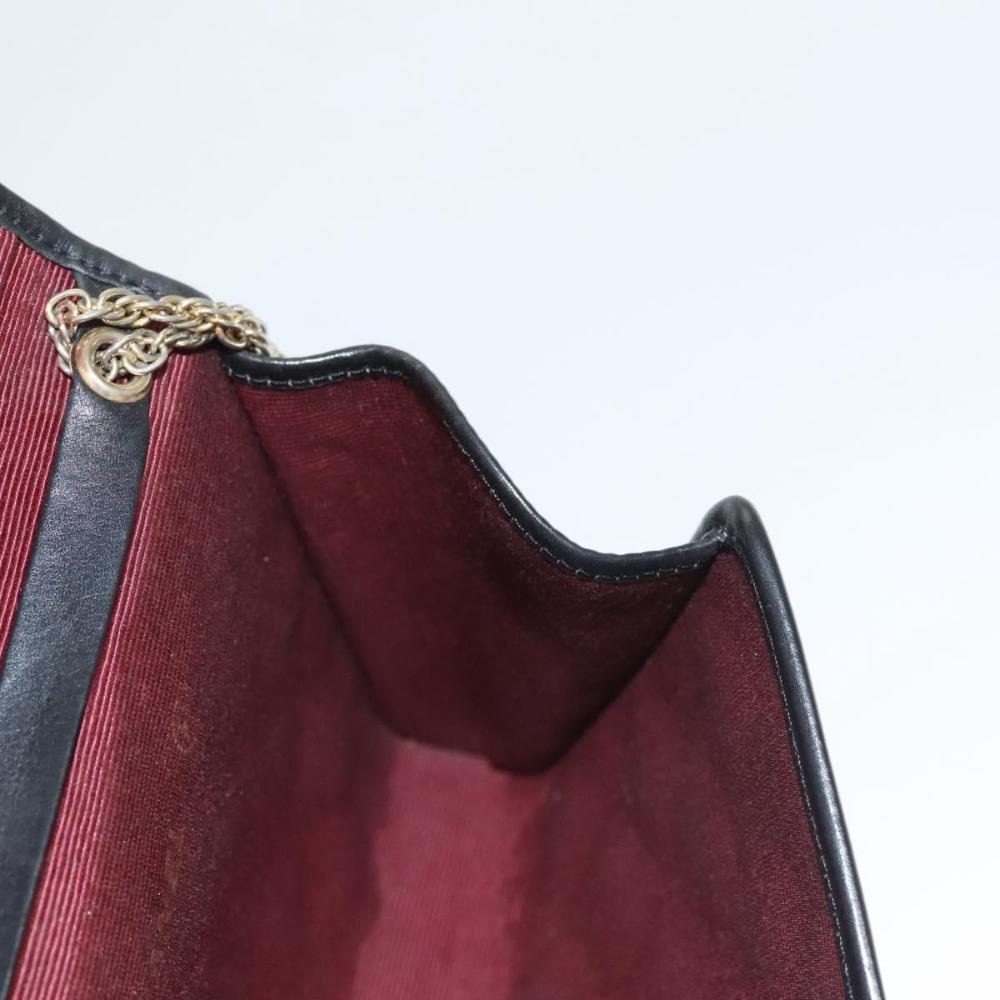 Black Leather Chanel Shoulder Bag
