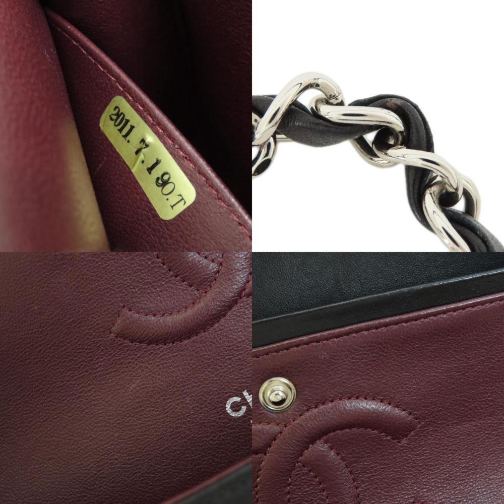 Black Leather Chanel Shoulder Bag