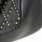 Black Leather Chanel Shoulder Bag