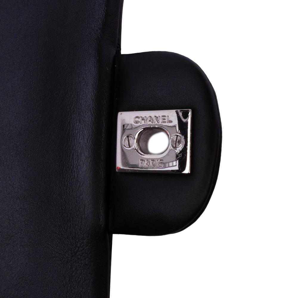 Black Leather Chanel Flap Bag