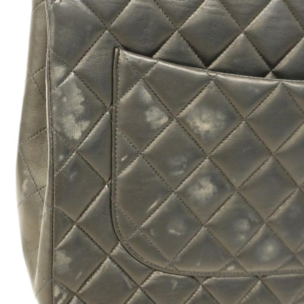Black Leather Chanel Shoulder Bag