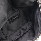 Black Leather Chanel Belt Bag