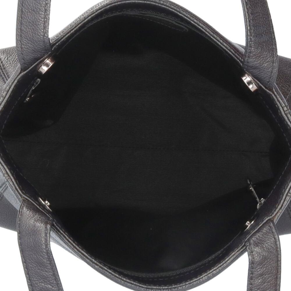 Black Leather Chanel Shoulder Bag
