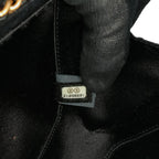 Black Leather Chanel Crossbody Bag