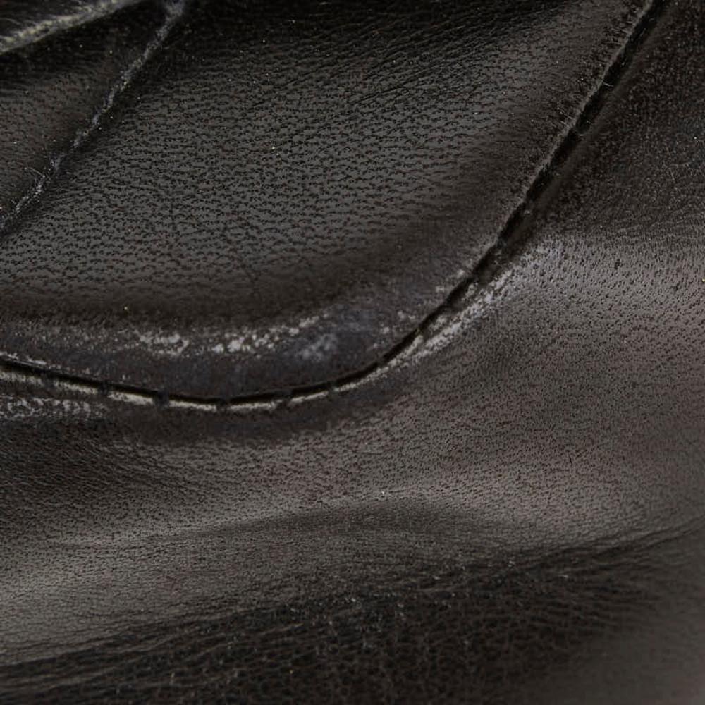Black Leather Chanel Crossbody Bag