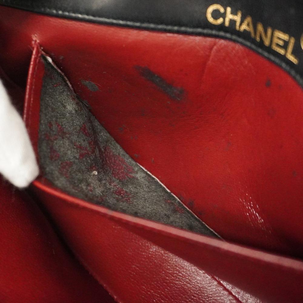 Black Leather Chanel Crossbody Bag