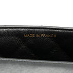 Black Leather Chanel Flap Bag