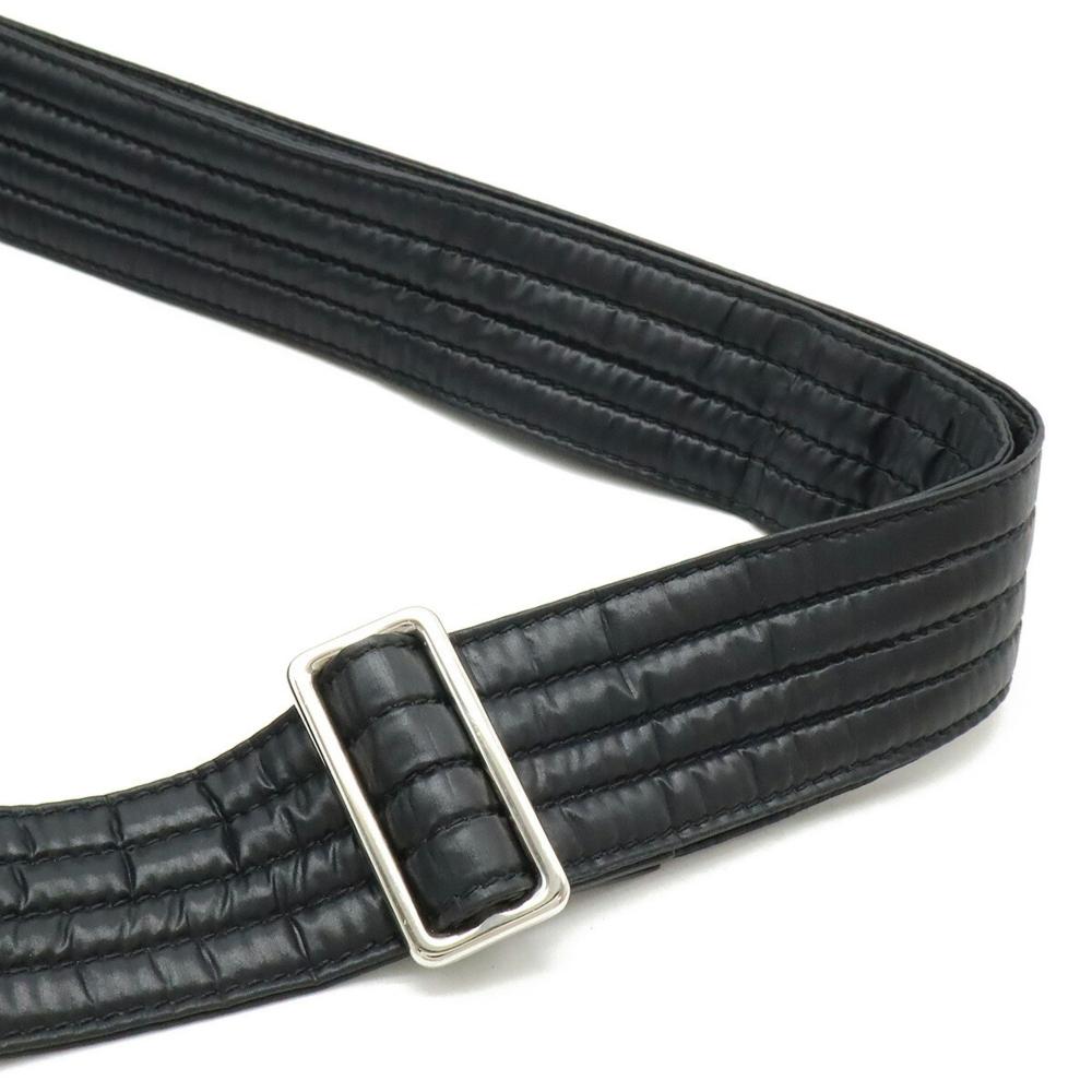 Black Leather Chanel Shoulder Bag