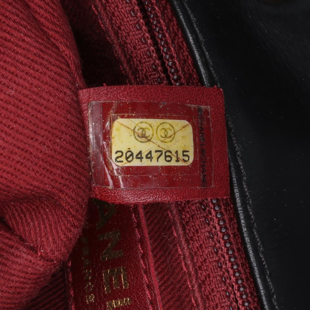 Black Leather Chanel Flap Bag