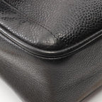 Black Leather Chanel Shoulder Bag