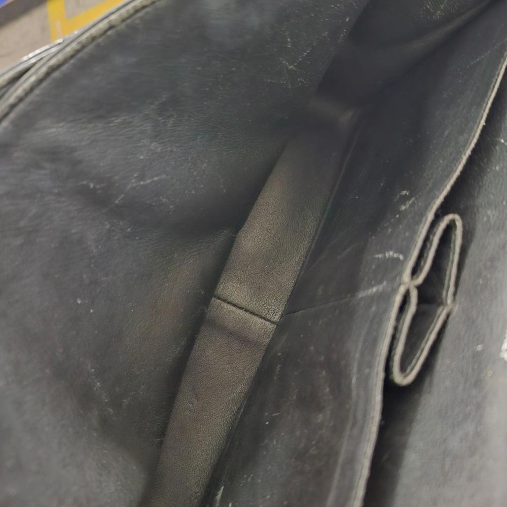 Black Leather Chanel Flap Bag