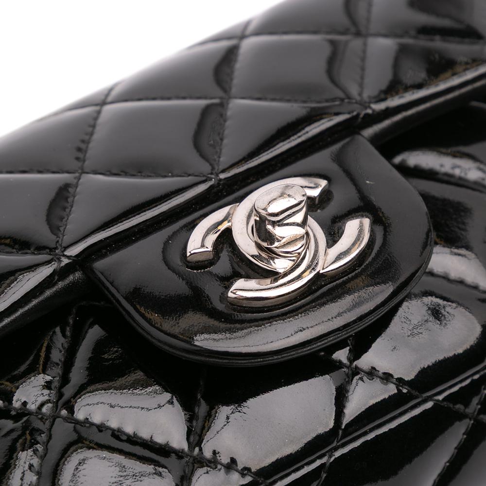 Black Leather Chanel Flap Bag