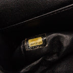 Black Leather Chanel Flap Bag