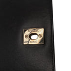 Black Leather Chanel Flap Bag