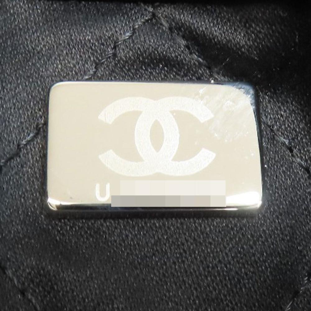 Black Leather Chanel Backpack