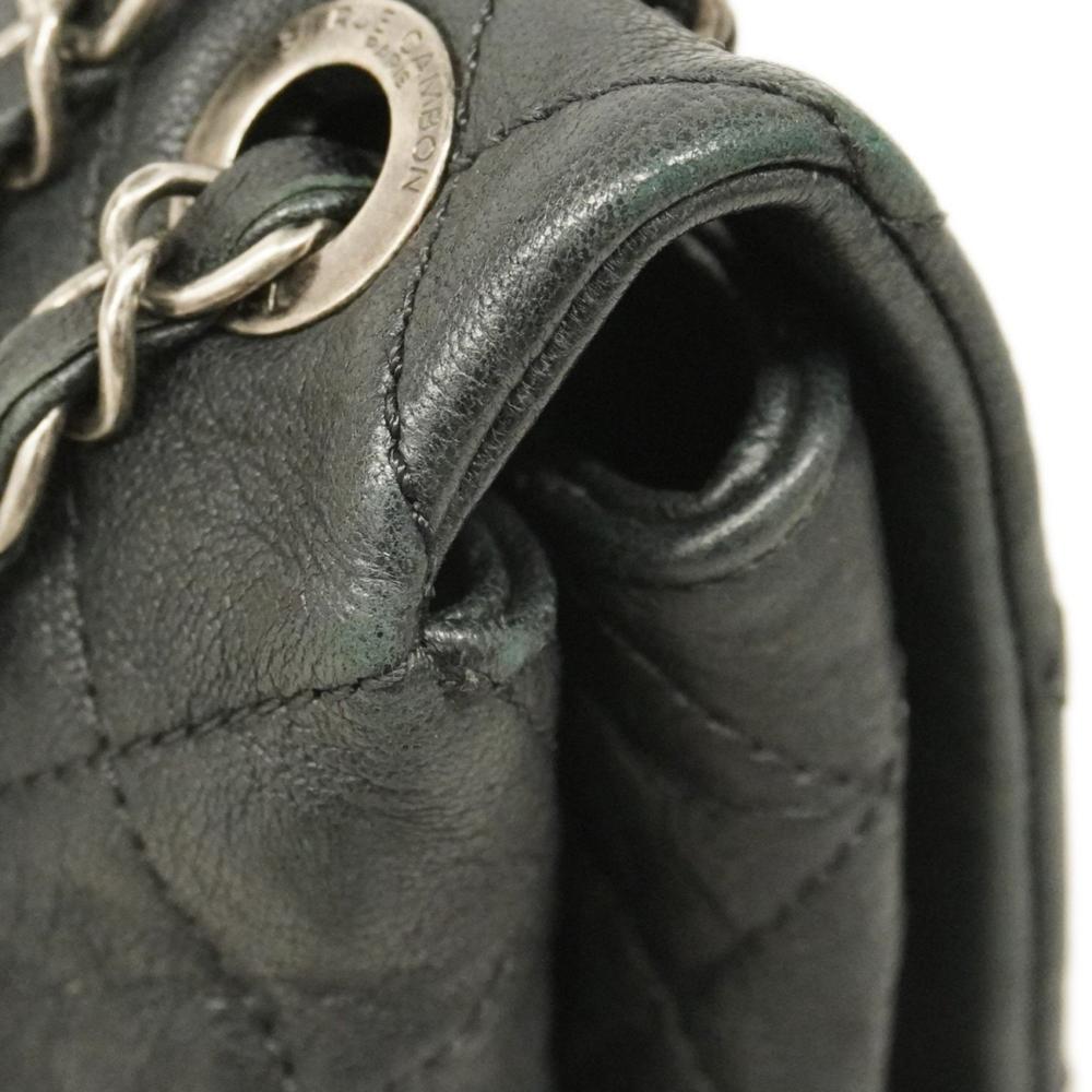 Black Leather Chanel Shoulder Bag
