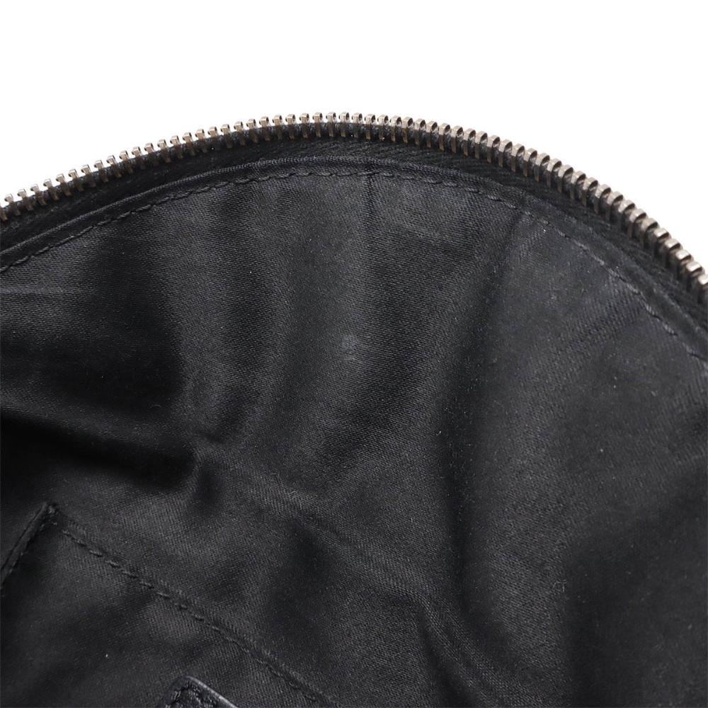 Black Leather Chanel Belt Bag