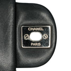 Black Leather Chanel Flap Bag