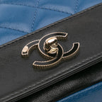 Black Leather Chanel Flap Bag