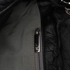 Black Leather Chanel Shoulder Bag