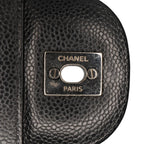 Black Leather Chanel Flap Bag