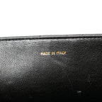 Black Leather Chanel Flap Bag