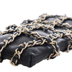 Black Leather Chanel Crossbody Bag