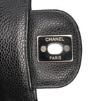 Black Leather Chanel Flap Bag