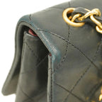 Black Leather Chanel Shoulder Bag