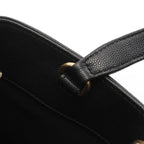Black Leather Chanel Crossbody Bag