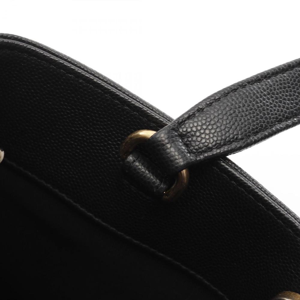 Black Leather Chanel Crossbody Bag