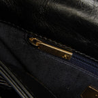 Black Leather Chanel Flap Bag