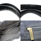 Black Leather Chanel Travel Line