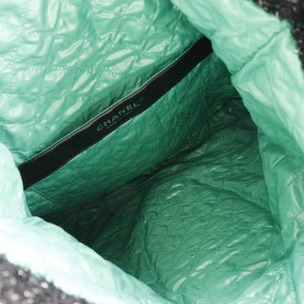 Black Leather Chanel Shoulder Bag