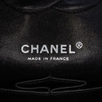 Black Leather Chanel Flap Bag