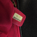 Black Leather Chanel Shoulder Bag