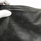 Black Leather Chanel Shoulder Bag