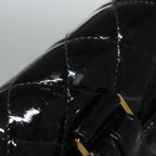 Black Leather Chanel Backpack