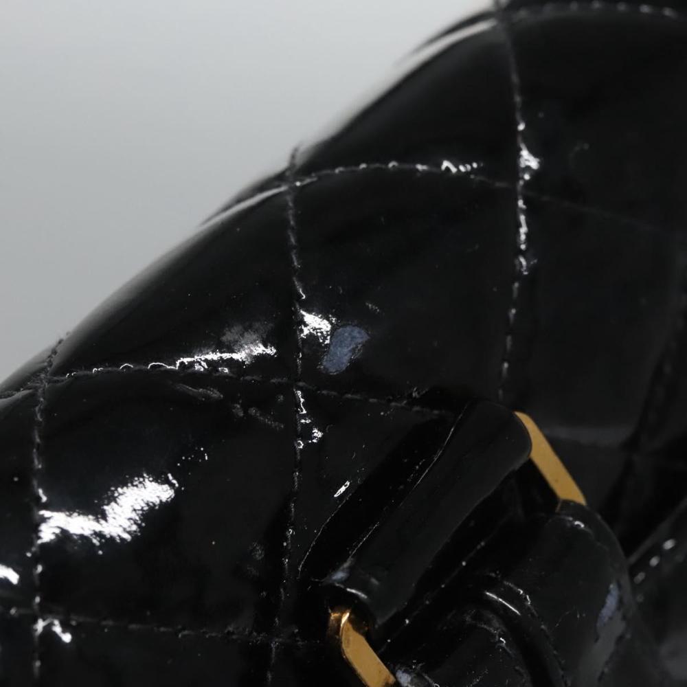 Black Leather Chanel Backpack