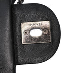 Black Leather Chanel Flap Bag