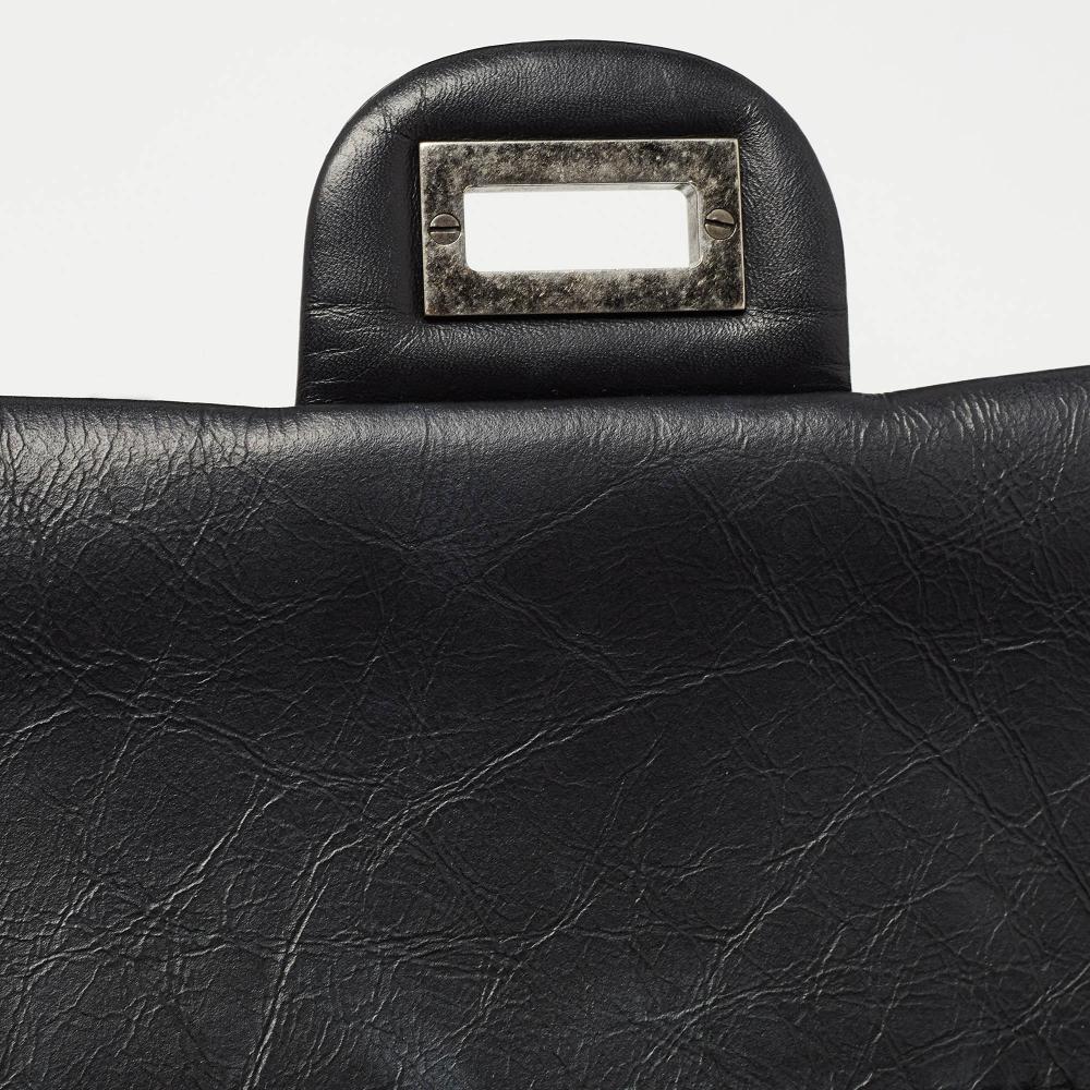 Black Leather Chanel Flap Bag