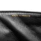 Black Leather Chanel Flap Bag