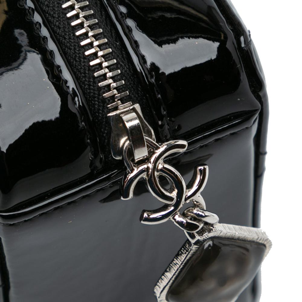 Black Leather Chanel Crossbody Bag