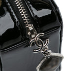 Black Leather Chanel Crossbody Bag